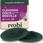 Roobi Espresso Cleaning Disc Compatible with Breville. 54mm Backflush for Disc Espresso Cleaning Tablets, 2 Pack