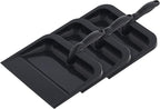 Superio Heavy Duty Plastic Dustpan with Comfort Grip Handle Black, Durable, Lightweight Multi Surface Dust Pan Easy Broom Sweeping, 10 inches Wide, 1-Pack