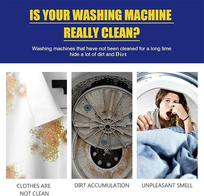 Washing Machine Cleaner Powder, 2025 Best Deep Clean for Front or Top Load Washers, Inside Drum and Laundry Tub Seal, HE Washer Cleaning Solution for Long-Removes Odor (24)
