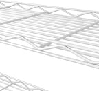 HOMEFORT 5-Tier Wire Shelving 5 Shelves Unit Metal Storage Rack Durable Organizer Perfect for Pantry Closet Kitchen Laundry Organization in White,21”Wx14”Dx61”H