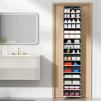 Over The Door Organizer, 8 Shelf Door Hanging Organizers with 8 Large Capacity Pockets, Back of Door Organizer Storage Hanging Shelves for Closet Bathroom Bedroom Nursery