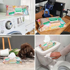 Single Surface Cleaning Wipes Bleach Free, Thick & Large Dispose, All-Purpose Cleaner for Bathroom, Kitchen, Office, 100 Count Soft Flow, Biodegradable, Juniper Scent