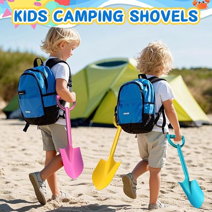 Beach Toy Shovel Heavy Duty Plastic Sand Spade Scoop Tools, Sandbox Sand Essential Toy for Kid Adult, Garden Plant Digging Bath Water Pool Toy Birthday Gift