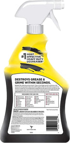Easy-Off Heavy Duty Degreaser, Removes Grease & Grime, For Kitchen, Garage, Outdoor & More 32oz