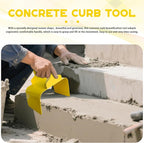 Garden Edging Curb Trowel Concrete Tool, Concrete Curbing Trowel, Curb Hand Tool with Putty Knife for Lawn, Garden, Pavement (Rectangle)