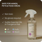 Everneat Probiotic Surface Cleaner Concentrate – Cleans for Days, Refillable, Non-Toxic | Plastic Spray Bottle | Lavender, Clary Sage, Copaiba & Orange | 1 oz (Just Add Water)