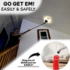 New Powerful Handheld Insect Zapper, Walls, Ceilings Indoor Spider Zapper, Cockroach Zapper, Insect Exterminator, Rechargeable