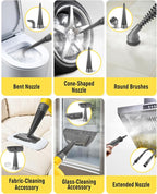 Handheld Steam Cleaner with Safety Lock, 500mL Large Tank & 19PCS Accessories - Multi-Surface Deep Cleaning for Kitchen, Bathroom, Car, Sofa - Removes Stubborn Grime, Sanitizes Surfaces (Yellow)