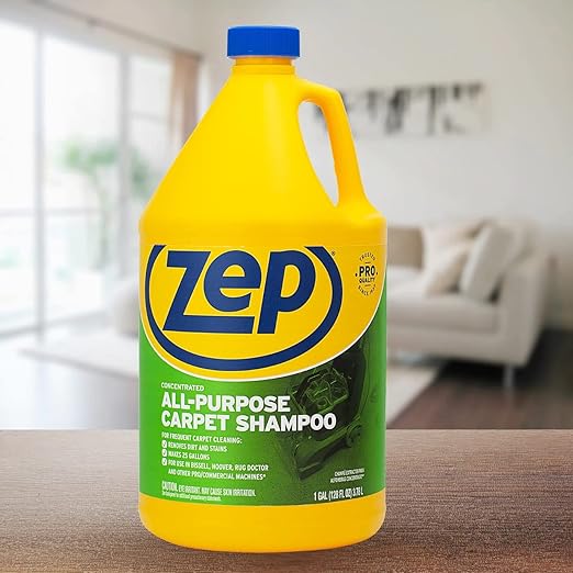Zep All-Purpose Carpet Shampoo Concentrate Cleaner - 1 Gallon - ZUCEC128 & Affresh Washing Machine Cleaner, 6 Month Supply, Cleans Front Load and Top Load Washers