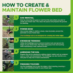 Weeder & Lawn Edger for Landscaping - Manual Edgers, Edging Shovel for Precise Clean Borders, Garden Cultivator Long Handle for Tight Spaces, Long Handle Garden Tools Landscaping - KWIK EDGE Duo