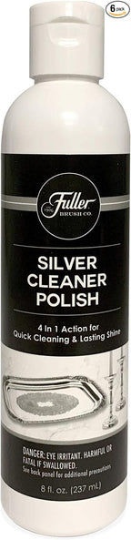 Fuller Brush Silver Cleaner Polish, Removes Tarnish & Prevents Future Buildup, Safe for Silver Plate, Sterling, Chrome, Antique Silver, 6-Pack