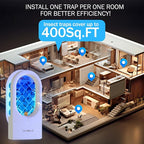 10 Pack Refills for Flying Insect Trap, Indoor Fly Trap for Moth, Gnat Killer Indoor, Bug Killer (Device Not Included) (Refill - 10 Double Sided Glue Cards)