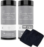 Swanky Stainless Steel Cleaner Wipes - Grime & Grease Remover Kitchen Cleaning Supplies - Clean & Shine, For Stove Top, Refrigerator, Sink, Oven, & Household Appliances - Canister, 100 Count