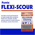 PUMIE Flexi-Scour, 5.5 x 4 Inch Flexible Scrubbing Screen for Household Cleaning, Flexible Scouring Mesh Pad, FLEX-12 C Abrasive Grit Cleaning Screen for Grill, Removes Carbon, Rust, Scale(Pack of 48)
