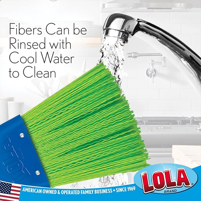 LOLA Heavy Duty Whisk Broom, Hand Brush, 2 Pack Durable Bristles, Whisks Away Dirt & Debris, Compact, Hang Hole for Easy Storage, Indoor/Outdoor
