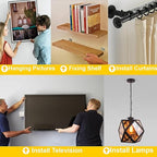 340-Piece Drywall Anchors and Screws Combo Pack - 170 Plastic Wall Anchors and 170 Screws - Assorted Sizes - Organizer Box Included - Wall Anchors and Screw for Drywall