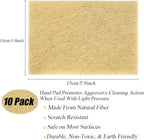 Natural Scouring Pads 10 Pack- Dish Scrubber Non-Scratch Sisal Cleaning Scrub Pads, Eco-Friendly Glass Coconut Fiber Kitchen Scrubbers for Pans and Pots, Compostable, Biodegradable (10 Pack)