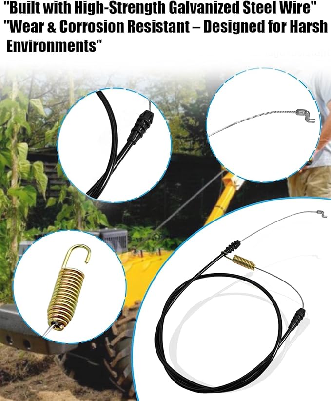 946-04506 Forward Cable Replacement Compatible with Cub Cadet Craftsman Husky Yard Machines Rototillers, Fit for RT35 RT45 RT75 VT100 CRT400 CRT40M CRT404, Replaces 946-04504 746-04506 746-04504