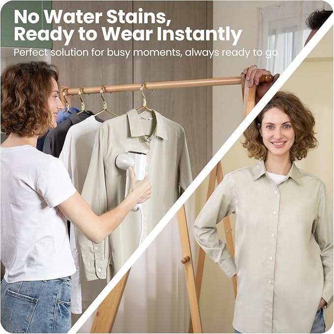 Neakasa Magic 1 Vacuum Steamer, Handheld Travel Garment Steamer for Clothes, 2300Pa Suction for Clothes Grips, Steamer Iron 2 In 1 (for 110-120V Use)