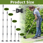 Weed Puller Tool, 78" Manual Weeder Remover Tool, 2 in 1 Stand Up Rake for Garden