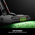 Cordless Vacuum Cleaner, 30Kpa Lightweight Stick Vacuum with 45 Mins Runtime, Rechargeable Battery, LED Anti-Tangle Brush, 6-in-1 Stick Vacuum for Carpet, Hardwood Floors & Pet Hair