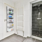 HOMELUX THEORY UPGRADED Over The Door Organizer Hanging - 100D EXTRA THICK & 50lbs HUGE CAPACITY 6 Large Front & 12 Side Pockets, Over The Door Shoe Organizer, Hanging Closet Organizer (LightGray 1pc)