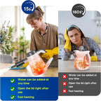 Handheld Steam Cleaner, Pressurized Steam Cleaner for Home with 10PCS Accessories, 15S Fast Heating Portable Steamer for Cleaning with Safety Lock for Home Kitchen Cleaning, Floors, Appliance Surfaces