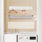 Wall Mounted Drying Rack,28 Inch,Clothes Drying Rack Wall Mounted,Foldable,Retractable,Collapsible Drying Raks for Laundry