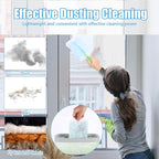 30PCS Disposable Dusters Refills Compatible with Swiffer,180 Degree Electrostatic Disposable Replacement Head for Home,Office,Ceiling Fans,Blinds and Furniture Dusting