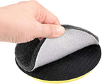uxcell 5 Inch 800 Grit Drill Power Brush Tile Scrubber Scouring Pads Cleaning Tool 5pcs