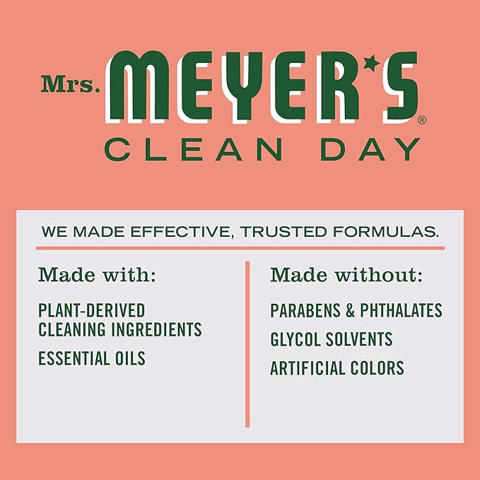 MRS. MEYER’S CLEANDAY All-Purpose Cleaner Spray, Geranium, 16 fl. oz (Pack of 2)