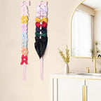 3 PCS Bow Holder for Girls Hair Bows, Ribbon Hair Clip Oraganizer Hair Barrettes Storage for Women,Wall Hanging Alligator Clip Hair Accessories Organizer Bedroom College Dorm Decor (Pink-3pcs)