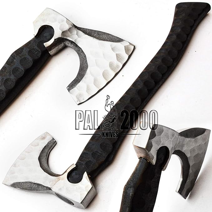 Splitting Axe Camping Chopping Hatchet Viking Tomahawk Battle Hunting Outdoor Solid Wood Handle 9811