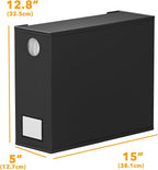 SpaceAid 9 Pack Bed Sheet Organizers and Storage, Foldable Sheet Organizer with Window for Linen Closet, Set Folder Keeper for Queen & King Size Bedding Storage (Black)