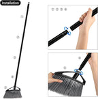 Brooms for Sweeping Indoor, House Brooms for Sweeping Indoor, Angle Broom for Floors, Kitchen Broom, Floor Broom Applied for Courtyard, Garage, etc.