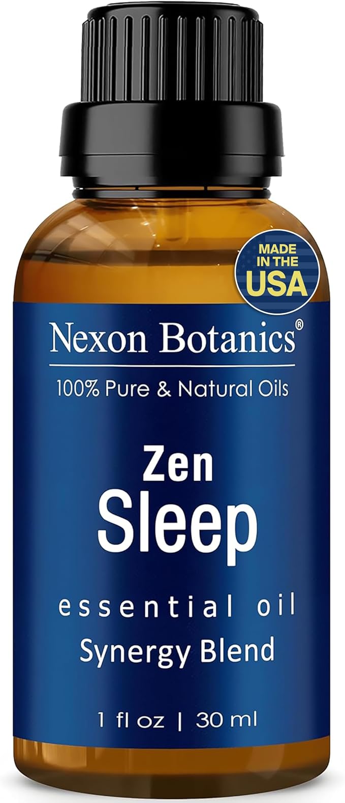 Zen Sleep Essential Oil Blend 30 ml - Lavender & Rosemary Relaxing Oil for Diffusers & Humidifiers - Calming Aromatherapy for Peaceful Sleep - Nexon Botanics
