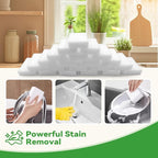 Magic Sponge Erasers, Water-Activated Cleaning Sponge, Multi-Purpose Melamine Foam Cleaner for Kitchen, Bathroom, Walls, Shoes & Car Interior – Durable, Non-Scratch & Reusable (20)