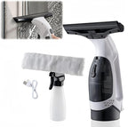 Electric Window Vacuum Cordless, 2200mAh Rechargeable Electric Vacuum Squeegee with 28cm Blade, 150ml Tank & 300ml Spray Bottle, for Windows, Mirrors, Showers, Tiles, Glass Cleaning