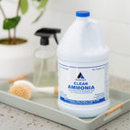 Clear Ammonia Cleaner Liquid, 1 Gallon, Multipurpose, Multi-Surface Cleaning Solution Removes Grease, Hard Water Stains, and Odors, Kitchen and Bathroom Use