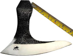 WHS201 Viking Axe Head, Custom Hand Forged Viking Axe Real Head, Tomahawk Viking Hatchet Beared Camping Axe Blade, 5160 HIGH Carbon Steel Blade, Viking Gift for Him - Christmas Gift (Ragnar)
