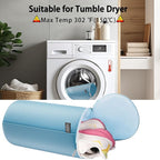 Kimmama Shoe Washing Machine Bag,Laundry Shoes Bags,Sneaker Wash Protector Sack,Sandwish Mesh,Blue,8x15"