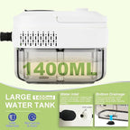 Steam Cleaner,15s Heat-Up,1.4L Tank,Steamer for Cleaning with 10 pcs Accessories,Multi-2500W High Temperature and Pressure handheld steamer,Steam Clea (2-White)