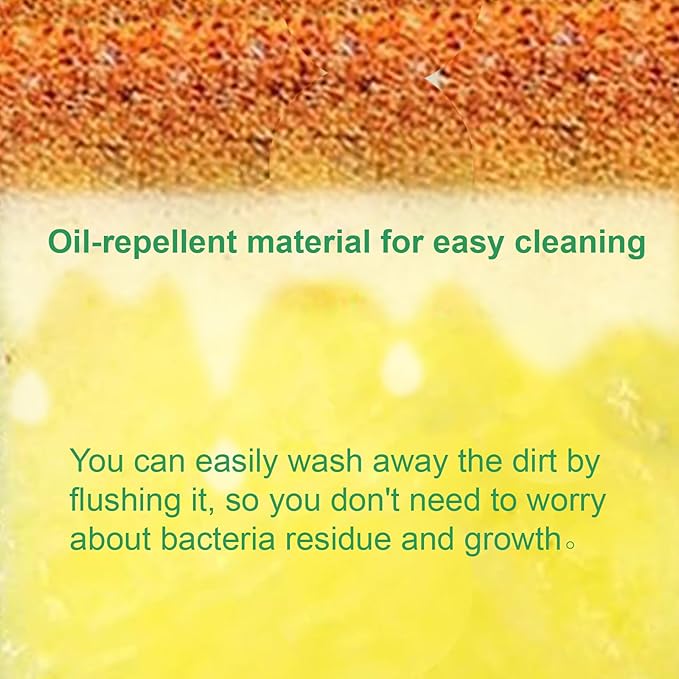 Cleaning Sponge,32 Pack Dual-Sided Dishwashing Sponge for Kitchen, Cleans Fast Without Scratching,Eco Safe on Non-Stick Cookware,Scrub Pads for Dishes,Pans All at Once
