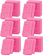 36 - Pack Non-Scratch Scrub Sponges - Sponges for Dishes and Washing Dishes, Cleaning Sponges for Kitchen Home and More（Pink）