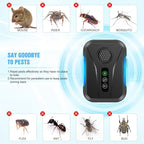 Upgraded Ultrasonic Repellent Plug in Indoor Pest Control Repellent for Mouse, Bugs, Spiders, Rodent, Roaches, Ant, Flea,Mosquito Repellent 3 Mode Switching, 6 Packs