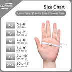Disposable Nitrile Exam Gloves, 3-mil, Medium, Box of 100, White Nitrile Gloves Disposable Latex Free for Medical, Cleaning, Cooking & Esthetician, Food-Safe, Powder-Free, Non-Sterile