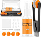 Glasses Cleaner Kit Eyeglass Cleaner, Anti Fog Spray with Microfiber Lens Cleaning Cloth, Glasses Repair Tool with Screws, Portable Travel Eyeglasses Cleaning Kit with Case