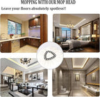 Spin Mop Replacement Head, 8 Pack Mop Refill Compatible with Ocedar Triangle Swivel Mops for House Cleaning and Floor Mopping