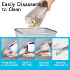 Intercleaner Corded Vacuum Cleaner, 15KPa Powerful Suction with 400W Motor, 12 in 1 Lightweight Bagless Stick Vac with Handheld, Ultra Quiet, for Hardwood Floor Carpet Car Pet Hair Car Pet Hair