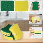 300 Pack Kitchen Cleaning Sponges, Eco Non-Scratch for Dish,Scrub Sponges.